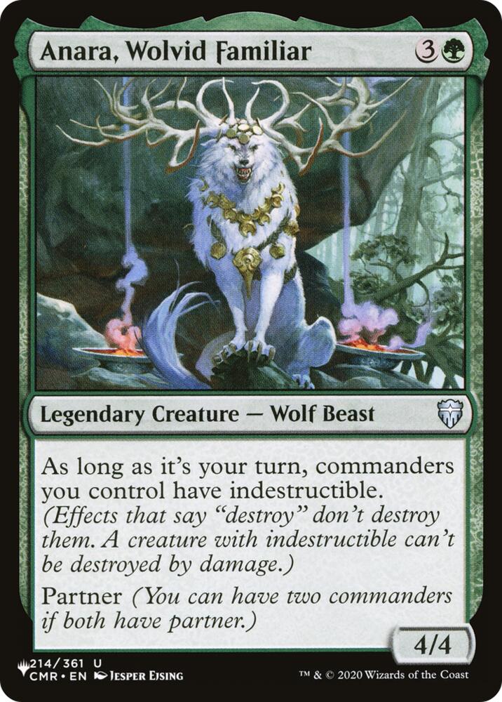 Anara, Wolvid Familiar (214) [The List Reprints]