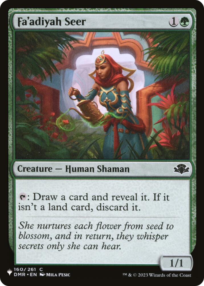 Fa'adiyah Seer (160) [The List Reprints]