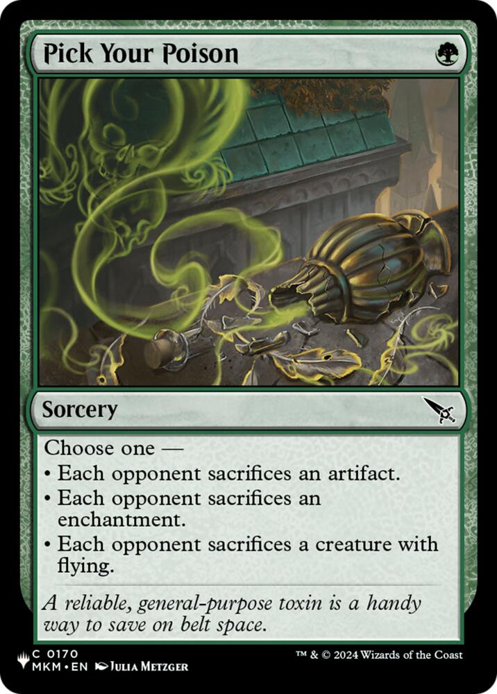 Pick Your Poison (170) [The List Reprints]