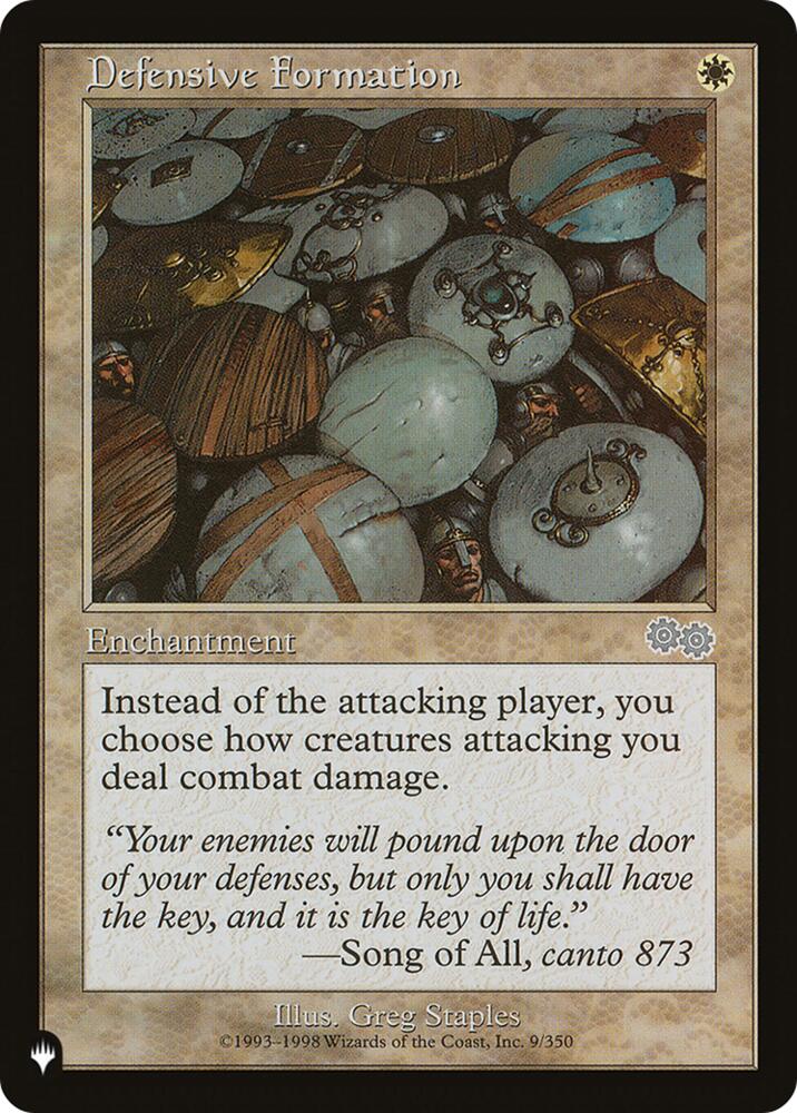 Defensive Formation (9) [The List Reprints]