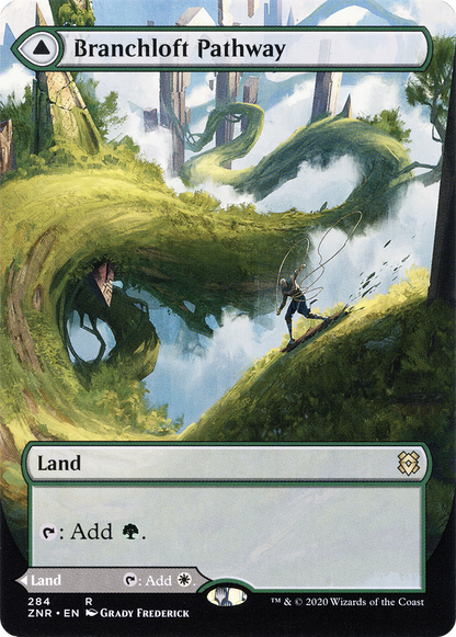 Branchloft Pathway (Borderless) (ZNR-284) - Zendikar Rising: (Showcase)