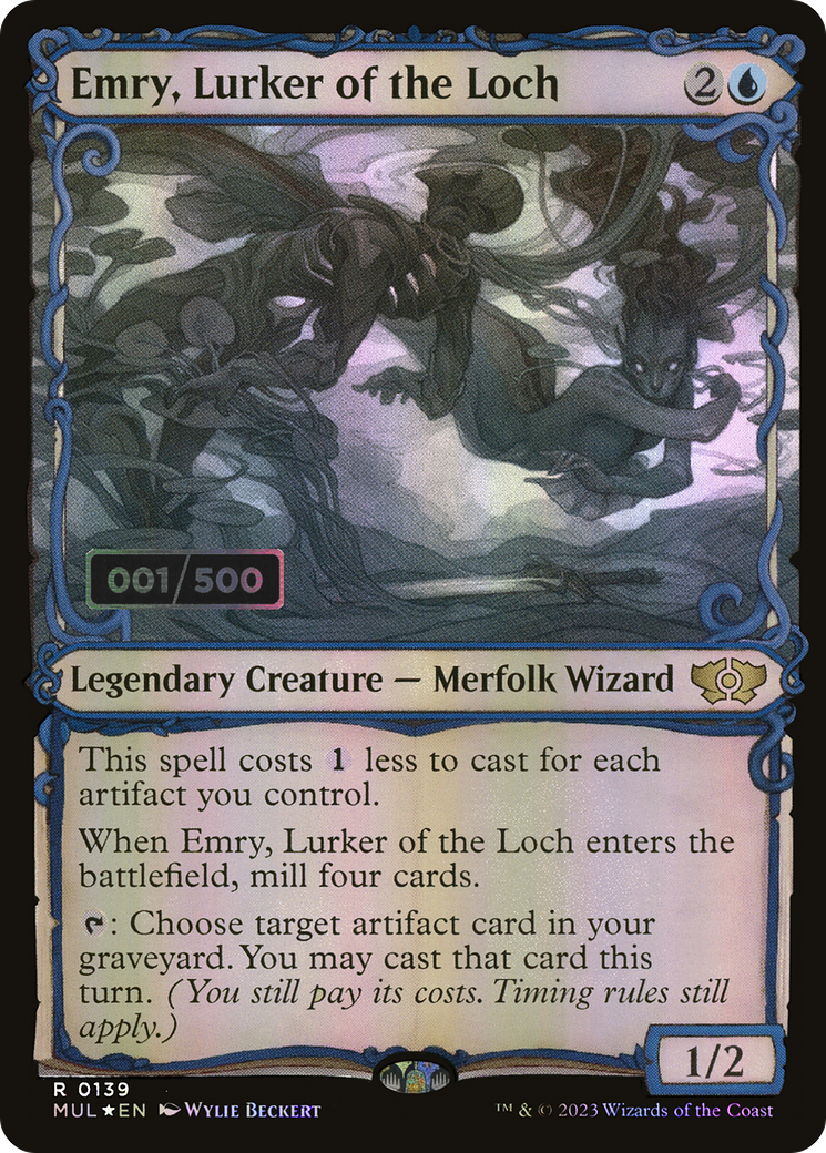 Emry, Lurker of the Loch (Serial Numbered) (MUL-139Z) - Multiverse Legends: (Showcase) Foil