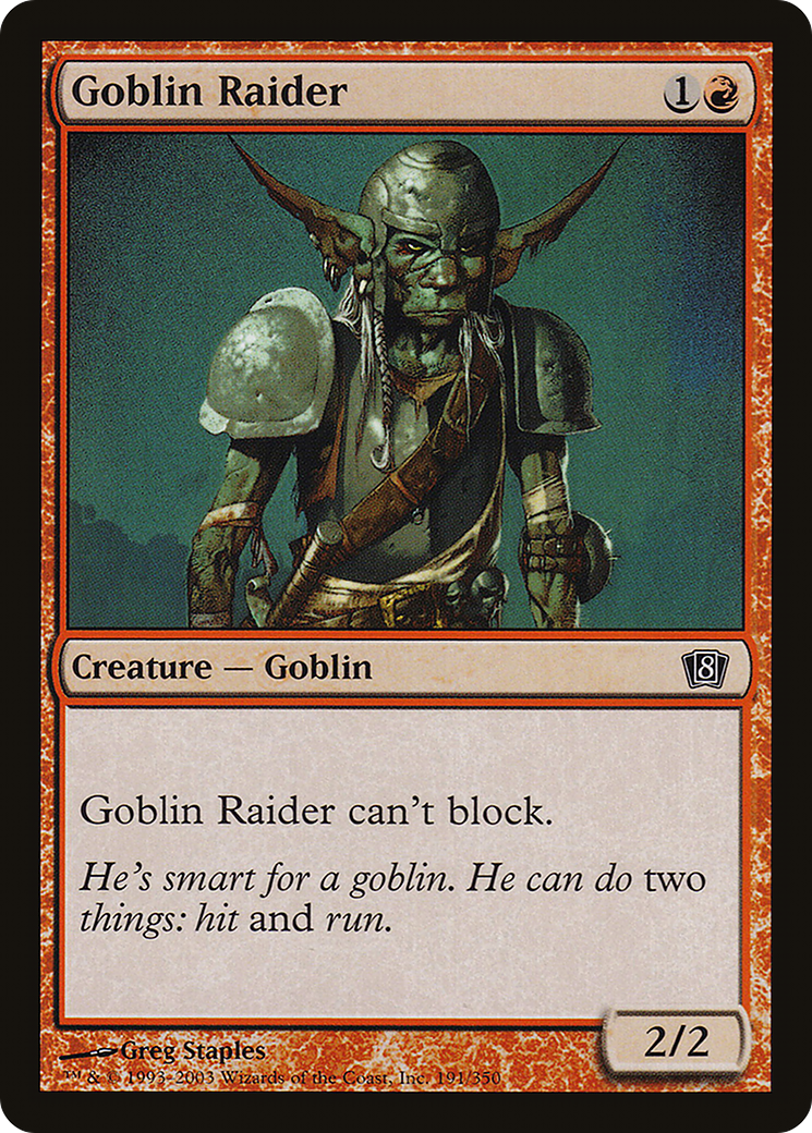 Goblin Raider (8ED-191★) - 8th Edition