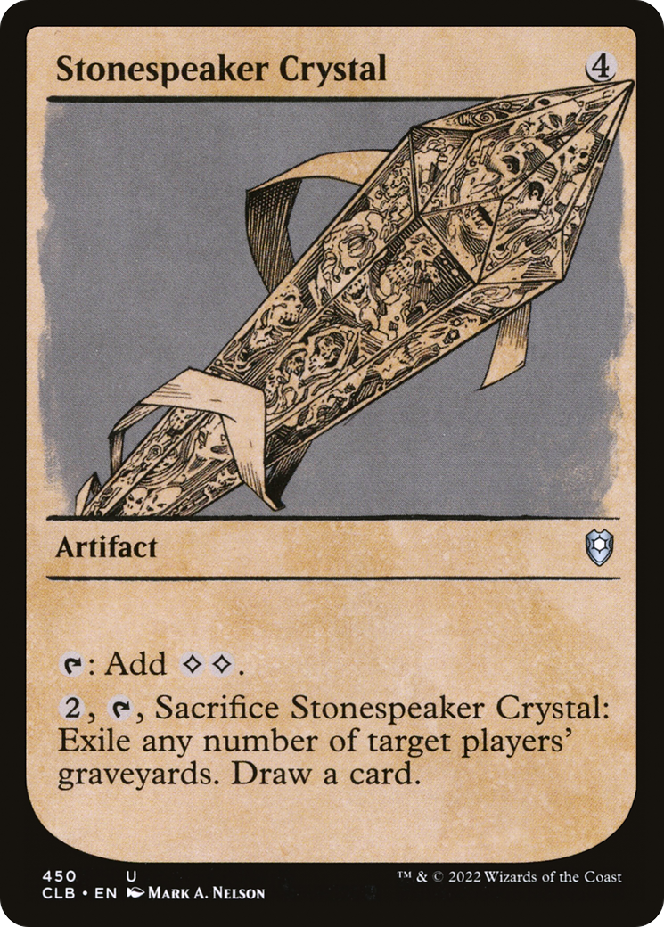 Stonespeaker Crystal (Showcase) (CLB-450) - Commander Legends: Battle for Baldur's Gate: (Showcase) Foil