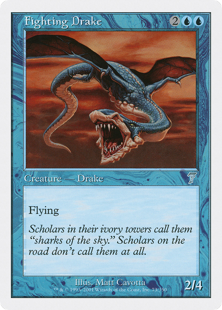 Fighting Drake (7ED-073) - 7th Edition Foil