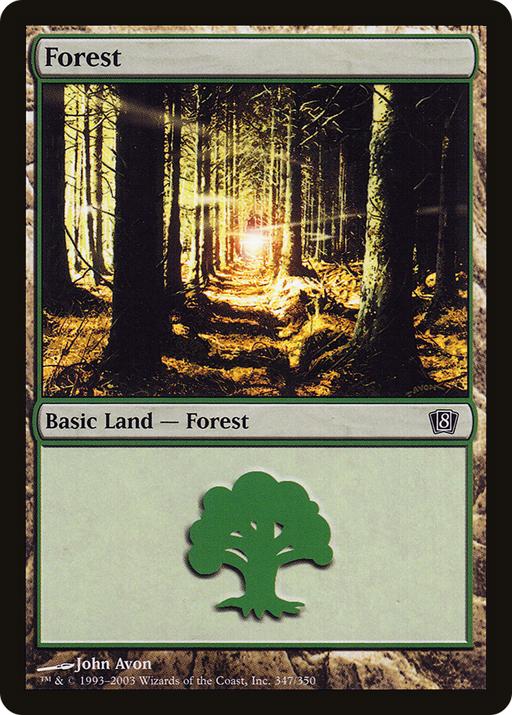Forest (8ED-347★) - 8th Edition Foil