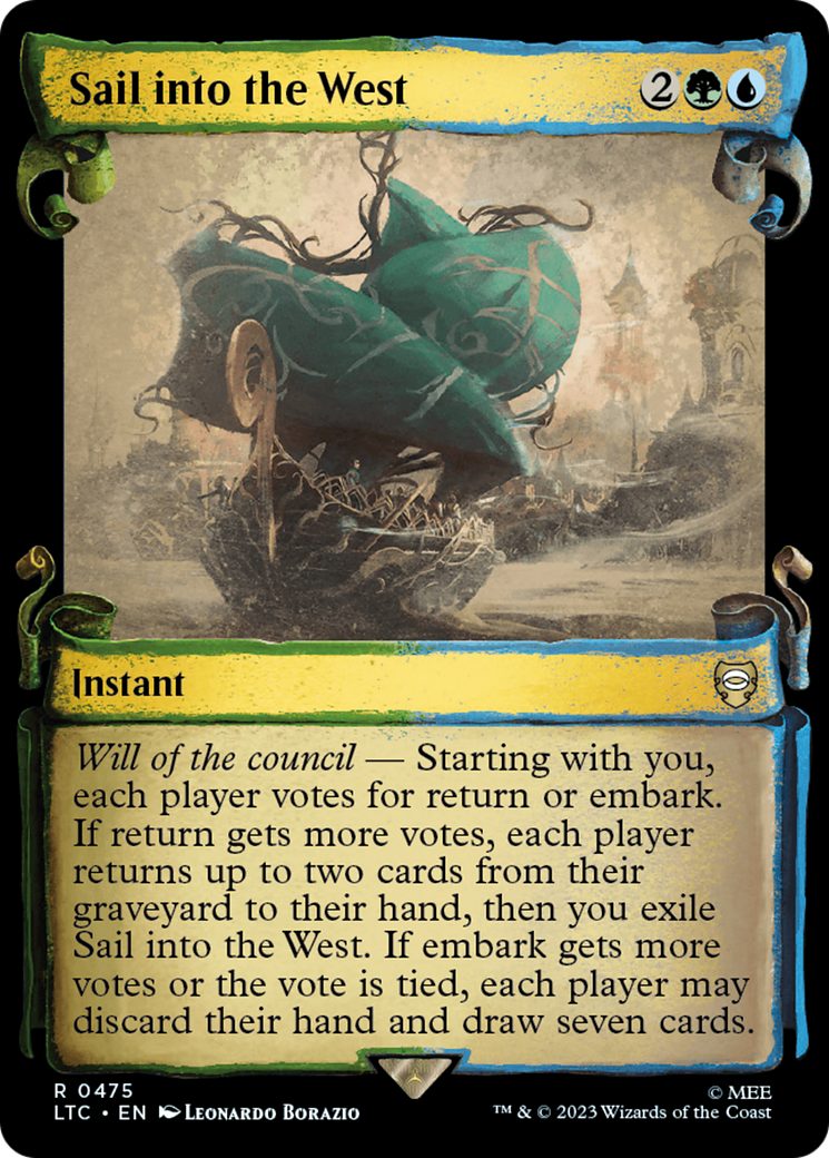 Sail into the West (Showcase Scrolls) (LTC-475) - Tales of Middle-earth Commander: (Showcase) Foil