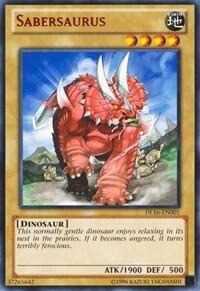 Sabersaurus (Red) (DL16-EN001) [Duelist League Promo]