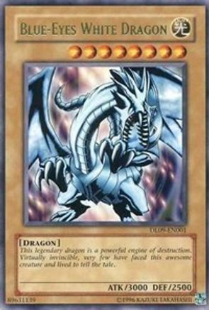 Blue-Eyes White Dragon (Green) (DL09-EN001) - Duelist League Promo Unlimited