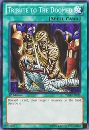 Tribute to the Doomed (YSKR-EN030) - Starter Deck: Kaiba Reloaded 1st Edition