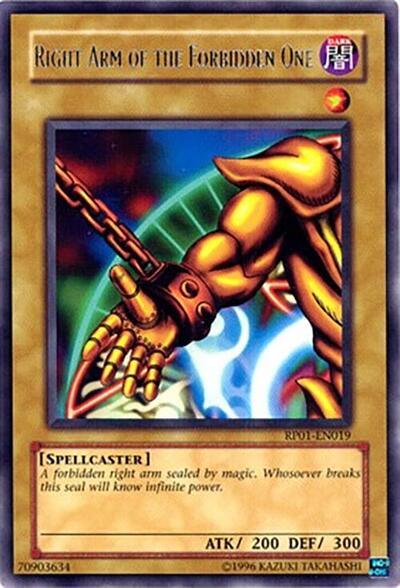 Right Arm of the Forbidden One (RP01-EN019) [Retro Pack]