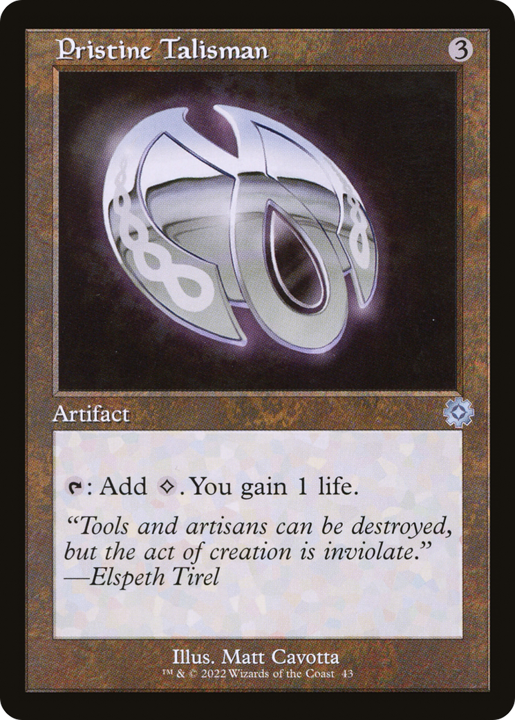 Pristine Talisman (BRR-043) - The Brothers' War Retro Artifacts