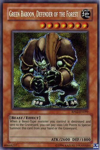 Green Baboon, Defender of the Forest (RP02-EN099) [Retro Pack 2]