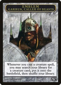 Emblem - Garruk, Caller of Beasts (13) [Magic 2014 (M14)]