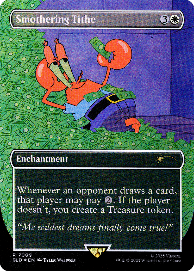 Smothering Tithe (SLD-7009) - Secret Lair Drop (Borderless) Foil
