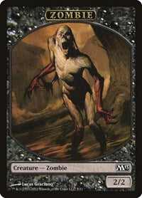 Zombie Token (5) [Magic 2013 (M13)]