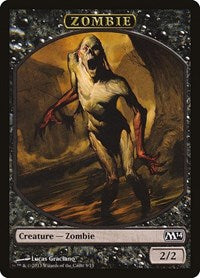 Zombie Token (5) [Magic 2014 (M14)]