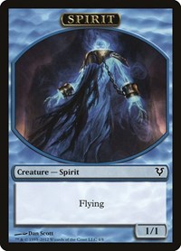 Spirit Token (4) (4) [Avacyn Restored]