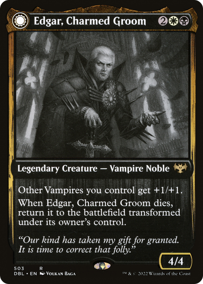 Edgar, Charmed Groom (DBL-503) - Innistrad: Double Feature: (Double Faced Transform) Foil