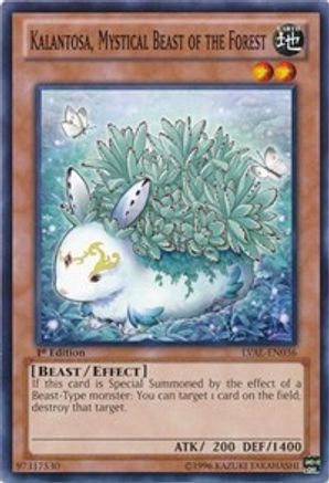 Kalantosa, Mystical Beast of the Forest (LVAL-EN036) - Legacy of the Valiant 1st Edition