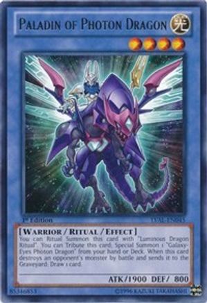 Paladin of Photon Dragon (LVAL-EN045) - Legacy of the Valiant 1st Edition