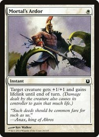 Mortal's Ardor (20) [Born of the Gods]