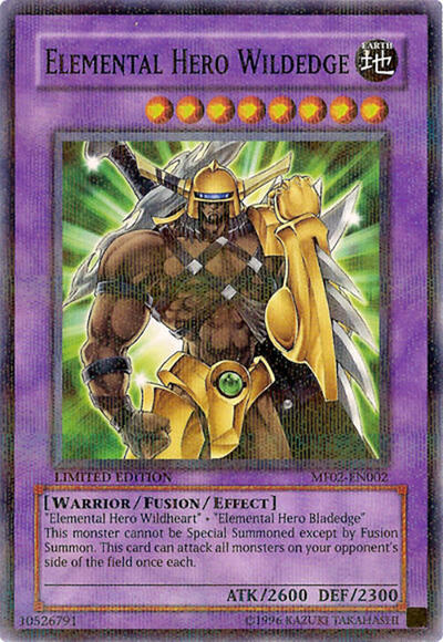 Elemental HERO Wildedge (MF02-EN002) [Mattel Action Figure Promos: Series 2]