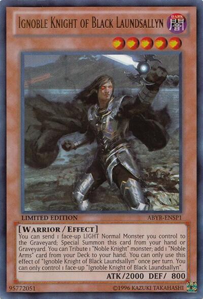 Ignoble Knight of Black Laundsallyn (ABYR-ENSP1) (ABYR-ENSP1) [Abyss Rising]