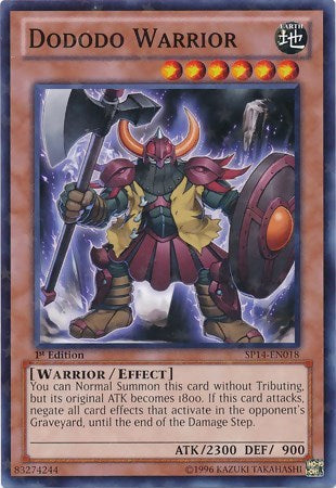 Dododo Warrior (Starfoil) (SP14-EN018) [Star Pack 2014]