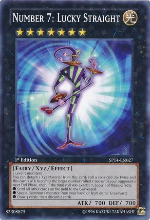 Number 7: Lucky Straight (Starfoil) (SP14-EN027) [Star Pack 2014]