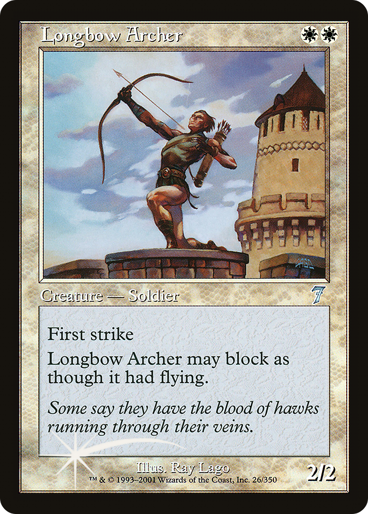 Longbow Archer (7ED-26★) - 7th Edition Foil