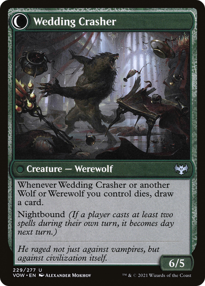 Wolfkin Outcast (VOW-229) - Innistrad: Crimson Vow: (Double Faced Transform)