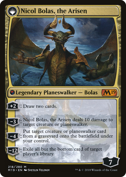 Nicol Bolas, the Ravager (M19-218) - Core Set 2019: (originpwdfc)