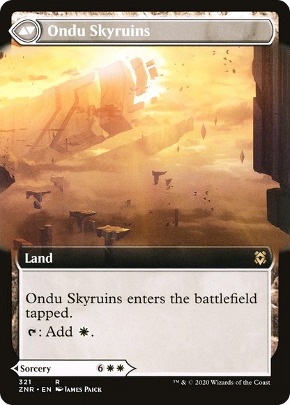 Ondu Inversion (Extended Art) (ZNR-321) - Zendikar Rising: (Extended Art) Foil