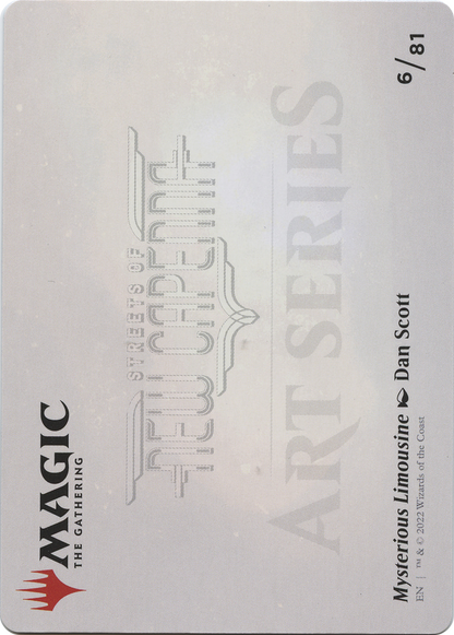 Mysterious Limousine // Mysterious Limousine (ASNC-006) - New Capenna Art Series (Borderless)