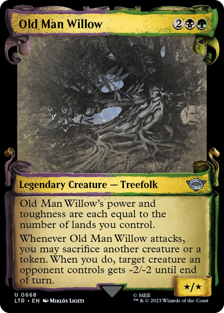 Old Man Willow (Showcase Scrolls) (LTR-668) - The Lord of the Rings: Tales of Middle-earth: (Showcase)