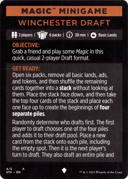 Winchester Draft // Winchester Draft (cont'd) (MSTX-004) - Strixhaven: School of Mages Minigames