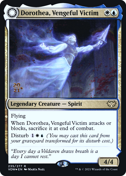 Dorothea, Vengeful Victim (PRE-235S) - Innistrad: Crimson Vow Promos: (Double Faced Transform) Foil