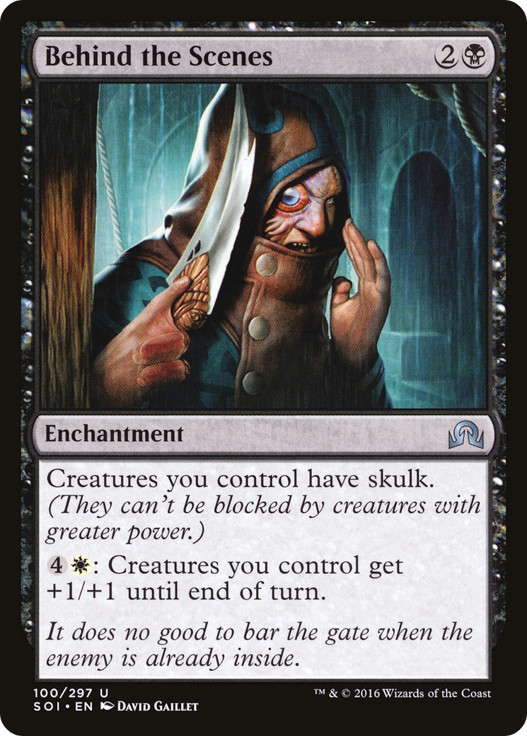 Behind the Scenes (SOI-100) - Shadows over Innistrad Foil