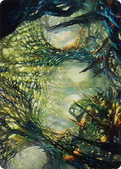 The Hunter Maze // The Hunter Maze (AONE-060) - Phyrexia: All Will Be One Art Series (Borderless) Foil