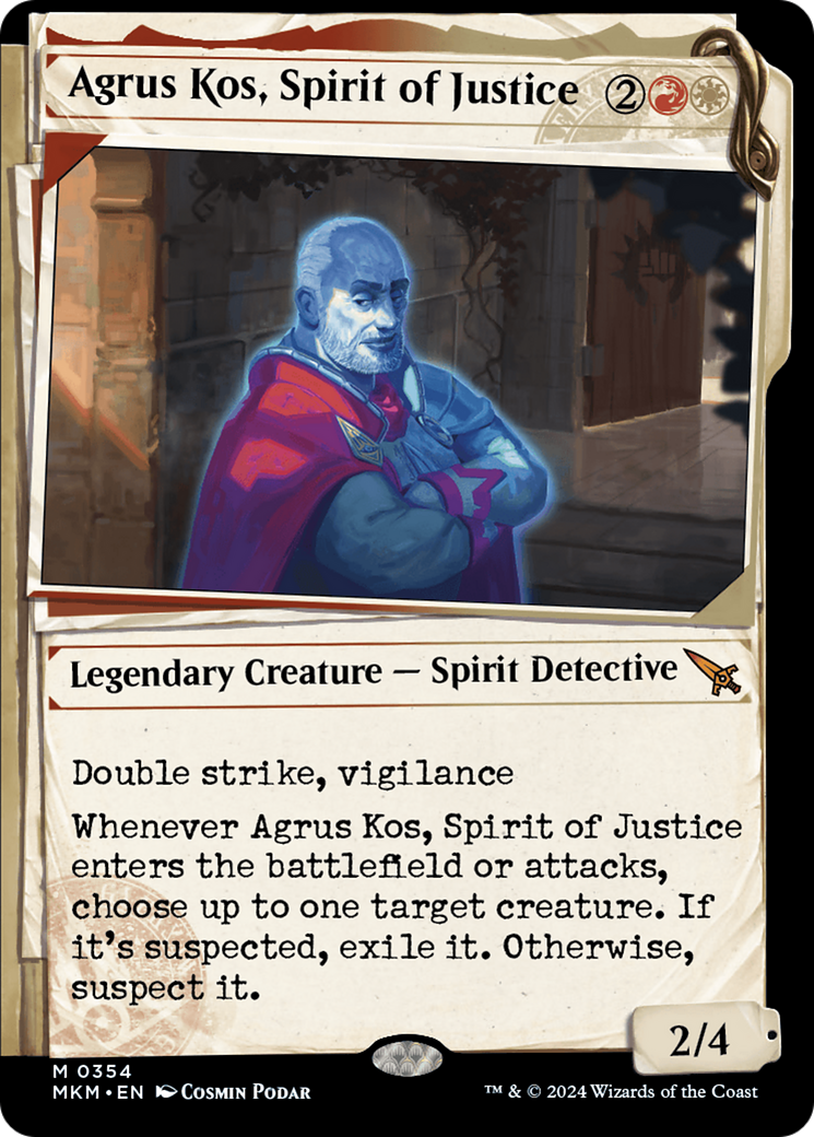 Agrus Kos, Spirit of Justice (Showcase) (MKM-354) - Murders at Karlov Manor: (Showcase)