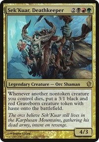 Sek'Kuar, Deathkeeper (Commander 2013) (210) [Oversize Cards]