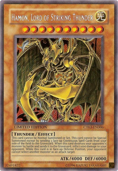 Hamon, Lord of Striking Thunder (CT03-EN006) [2006 Collectors Tin]