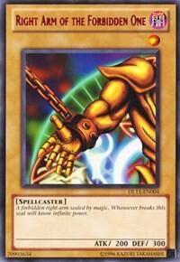 Right Arm of the Forbidden One (Red) (DL11-EN004) [Duelist League Promo]