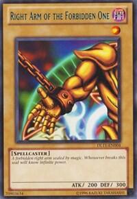 Right Arm of the Forbidden One (Blue) (DL11-EN004) [Duelist League Promo]