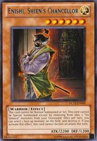 Enishi, Shien's Chancellor (Blue) (DL12-EN009) [Duelist League Promo]
