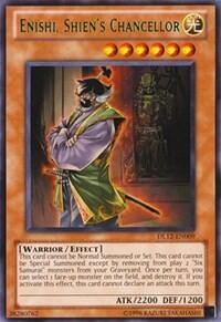 Enishi, Shien's Chancellor (Green) (DL12-EN009) [Duelist League Promo]