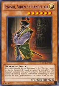 Enishi, Shien's Chancellor (Purple) (DL12-EN009) [Duelist League Promo]