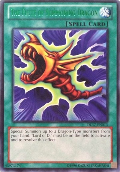 The Flute of Summoning Dragon (Green) (DL17-EN013) [Duelist League Promo]