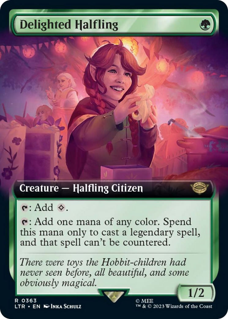 Delighted Halfling (Extended Art) (LTR-363) - The Lord of the Rings: Tales of Middle-earth: (Extended Art)